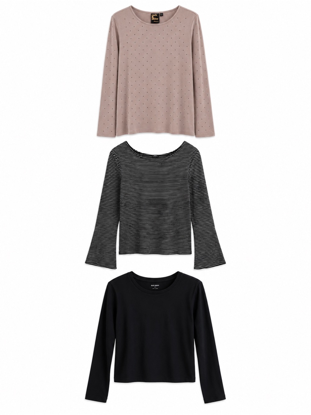 3 Piece Long Sleeve Bundle Ricki’s Reitmans & Old Navy – Size Large NWT EUC